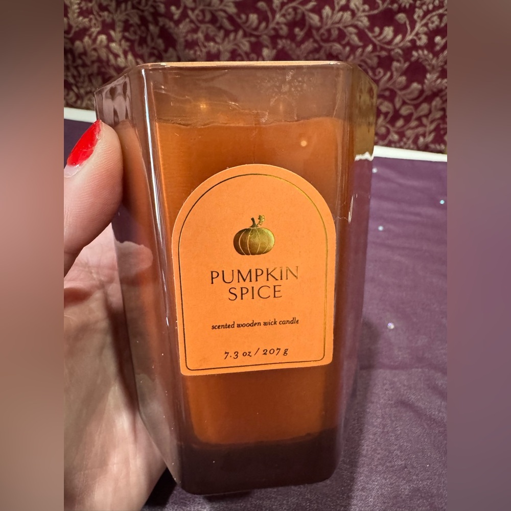 Kohls Pumpkin Spice Scented Candle - Orange - Picture 4 of 4